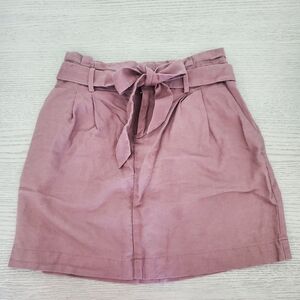 LOFT Mauve Mini Skirt with Bow